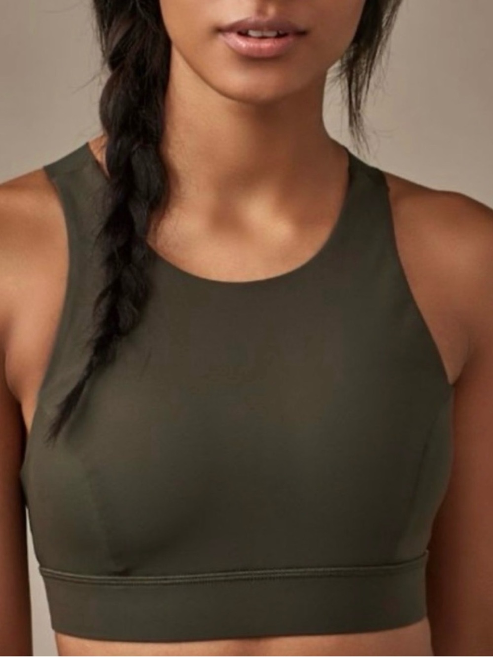 lululemon athletica Green Fast & Free Sports Bra Nulux Racerback Size 12 $78